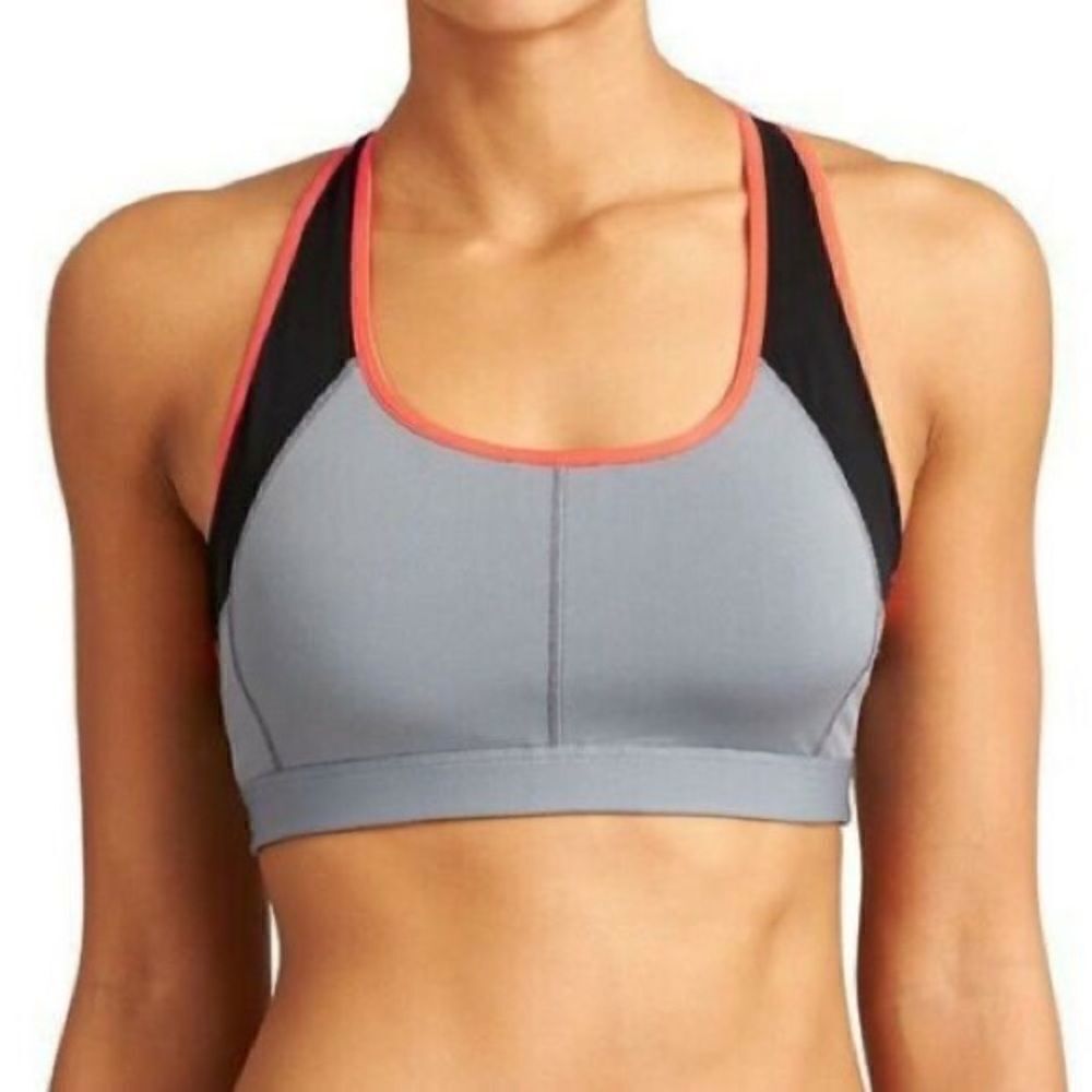 Athleta Gray Pink Sports Bra S